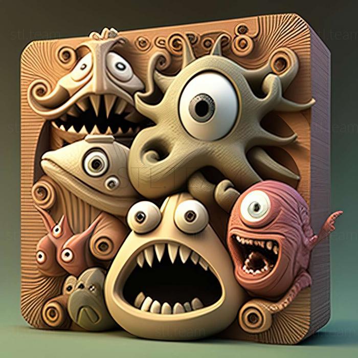 3D model Monsters vsAliens game (STL)